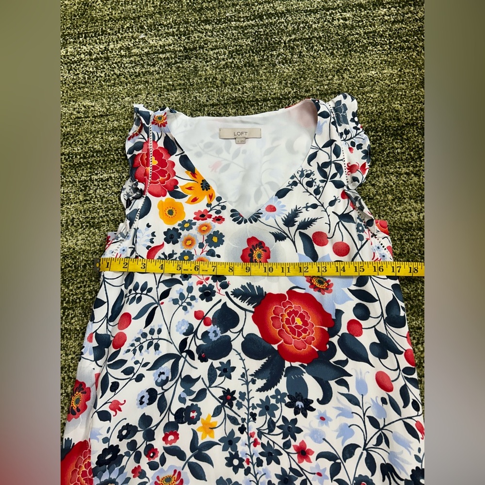 Loft floral sleeveless dress - Picture 5 of 6